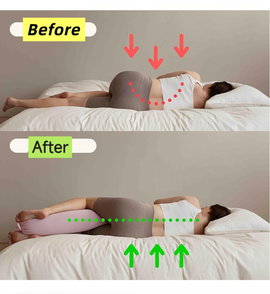 Long Body Pregnancy Pillow – Foldable Full Support for Belly & Back
