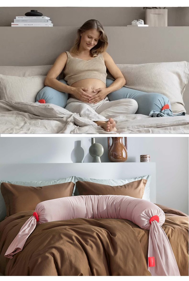 Long Body Pregnancy Pillow – Foldable Full Support for Belly & Back