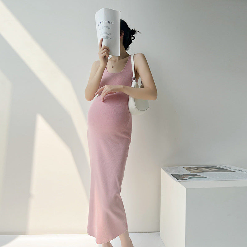 Maternity Sleeveless Maxi Dress – Effortless Style, All-Day Comfort