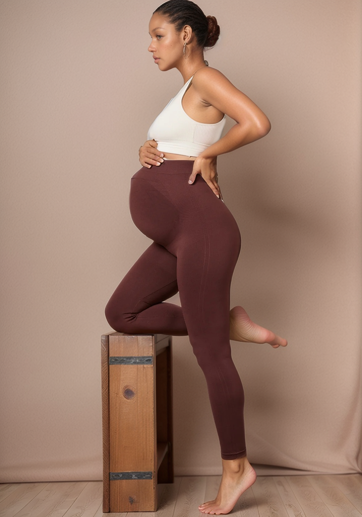 Triple-Elasticity Maternity Yoga Pants