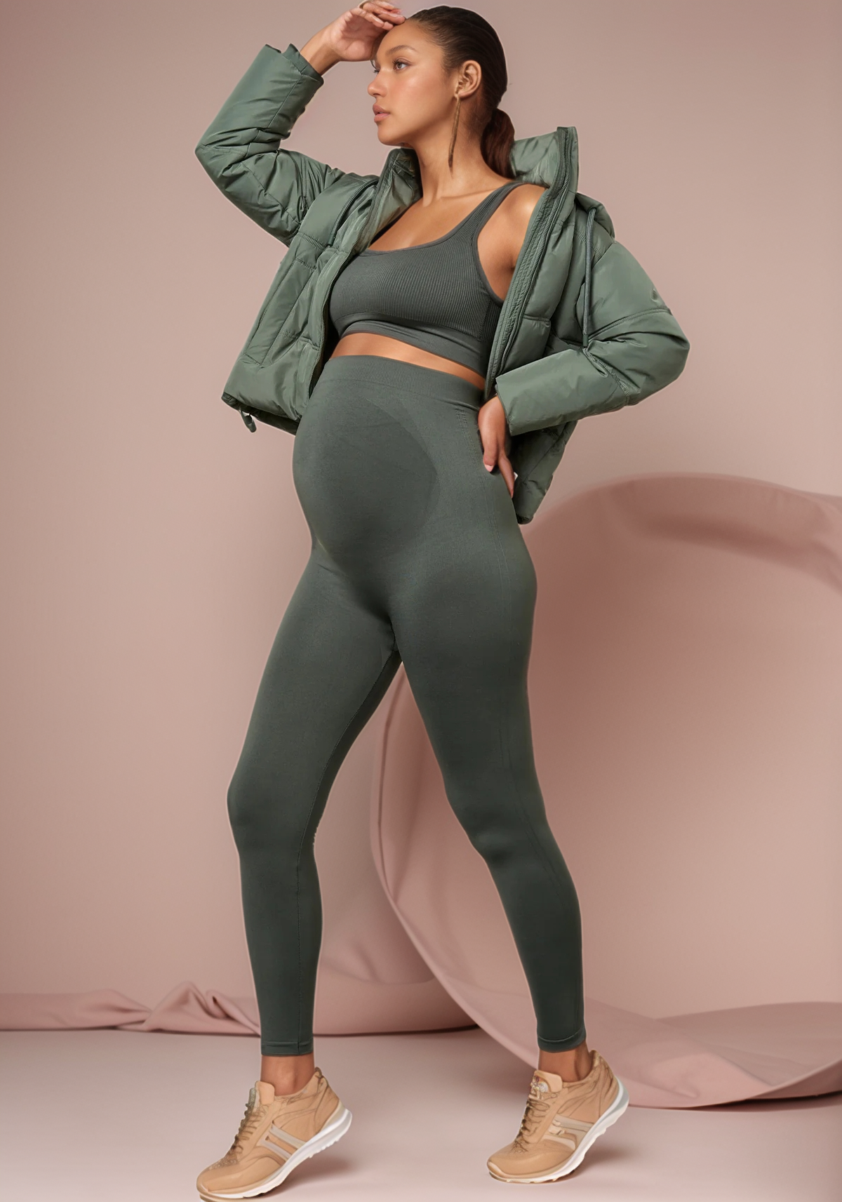 Triple-Elasticity Maternity Yoga Pants